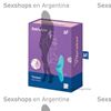 Teaser light blue Vibrador para dedo con carga UBS